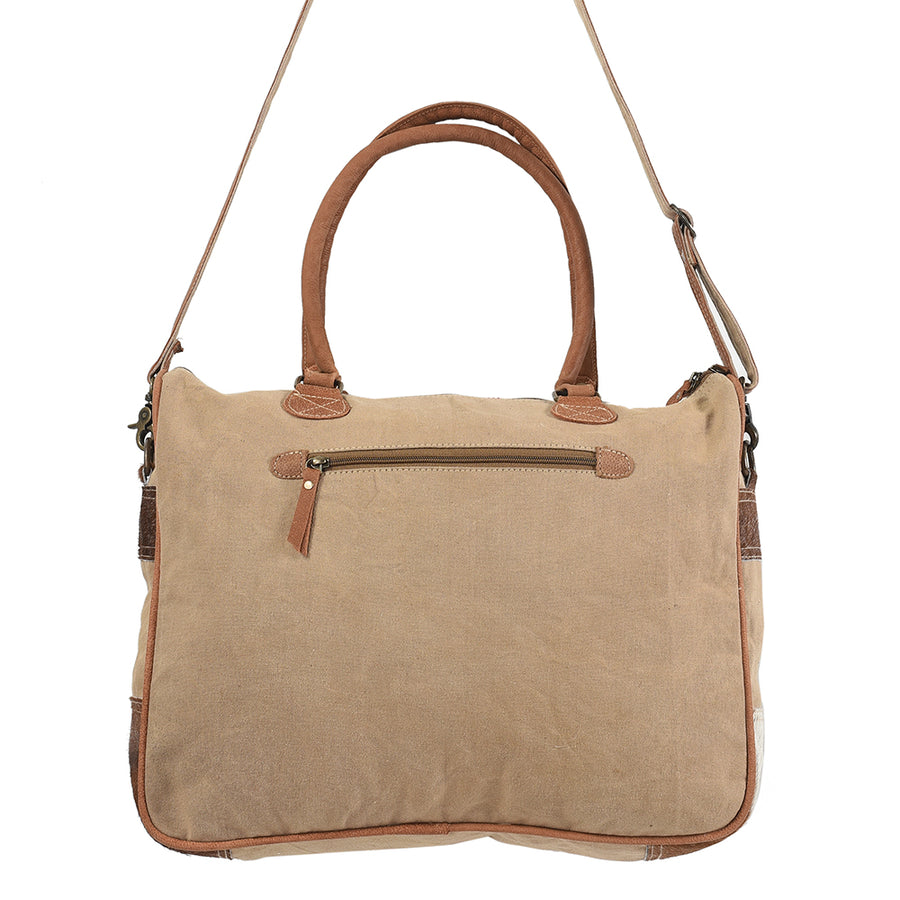 OHLAY KB176 TOTE Upcycled Wool Canvas Hair-on Genuine Leather women bag western handbag purse