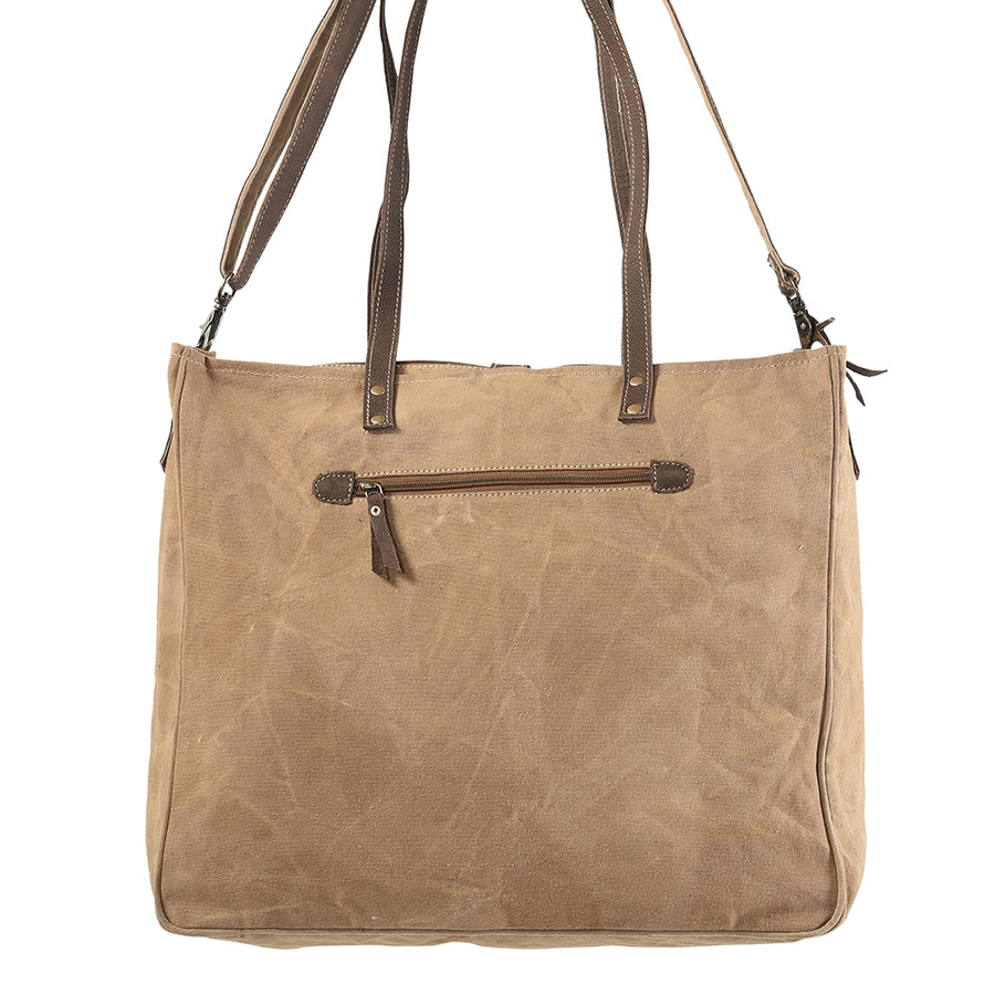 OHLAY KB185 TOTE Upcycled Wool Canvas Hair-on Genuine Leather women bag western handbag purse