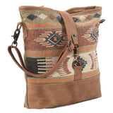 OHLAY MESSENGER Upcycled Wool Upcycled Canvas  Genuine Leather women bag western handbag purse