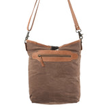 OHLAY MESSENGER Upcycled Canvas Hair-on Genuine Leather women bag western handbag purse