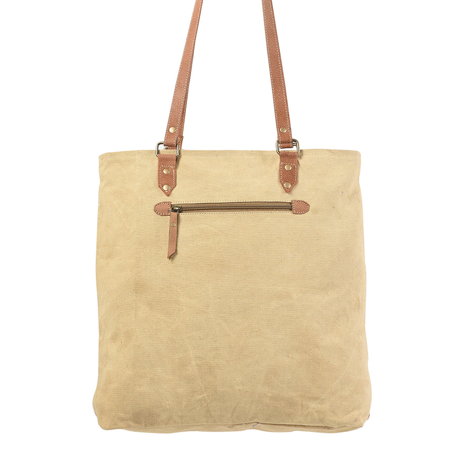 OHLAY KB213 TOTE Upcycled Wool Canvas Genuine Leather women bag western handbag purse
