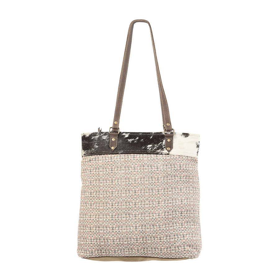 OHLAY KB214 TOTE Upcycled Wool Canvas Hair-on Genuine Leather women by Hilason – Cowboy and equestrian accessories