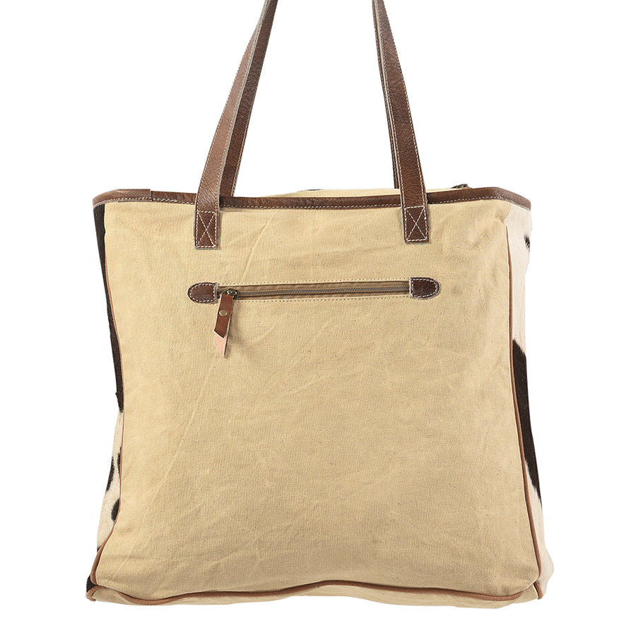 OHLAY KB221 TOTE Upcycled Wool Canvas Hair-on Genuine Leather women bag western handbag purse
