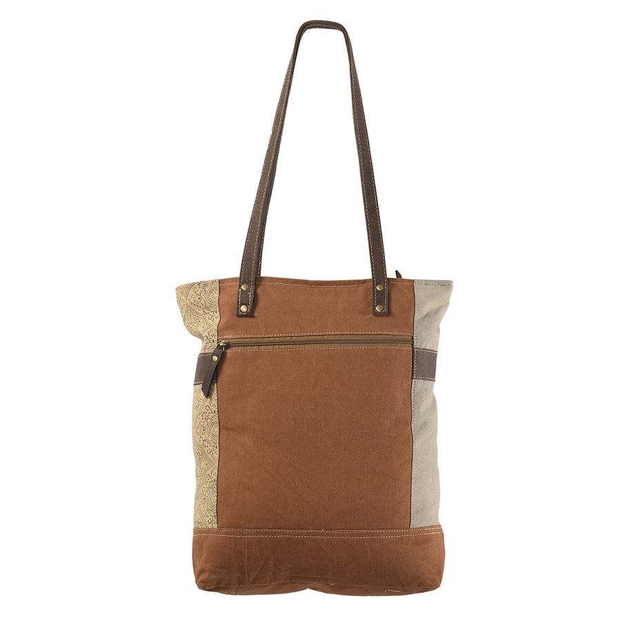 OHLAY KB224 TOTE Upcycled Canvas Genuine Leather women bag western handbag purse