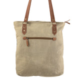 OHLAY KB227 TOTE Upcycled Wool Upcycled Canvas Genuine Leather women bag western handbag purse