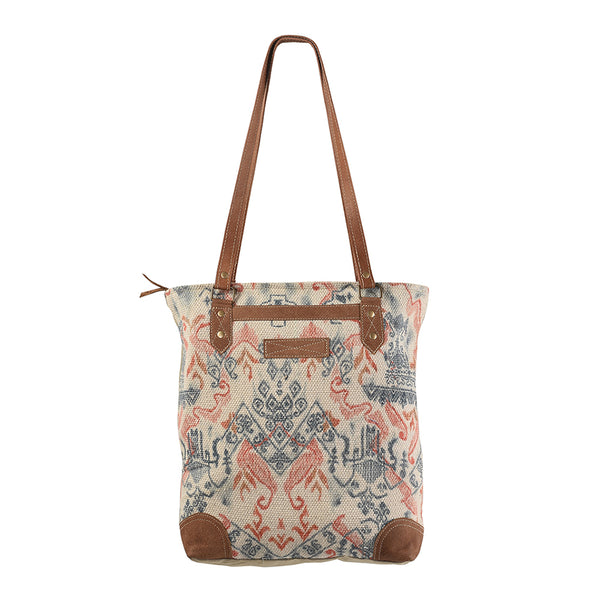 OHLAY KB227 TOTE Upcycled Wool Canvas Genuine Leather women bag by Hilason – Cowboy and equestrian accessories