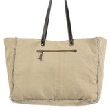 OHLAY KB230 TOTE Upcycled Wool Upcycled Canvas Hair-on Genuine Leather women bag western handbag purse