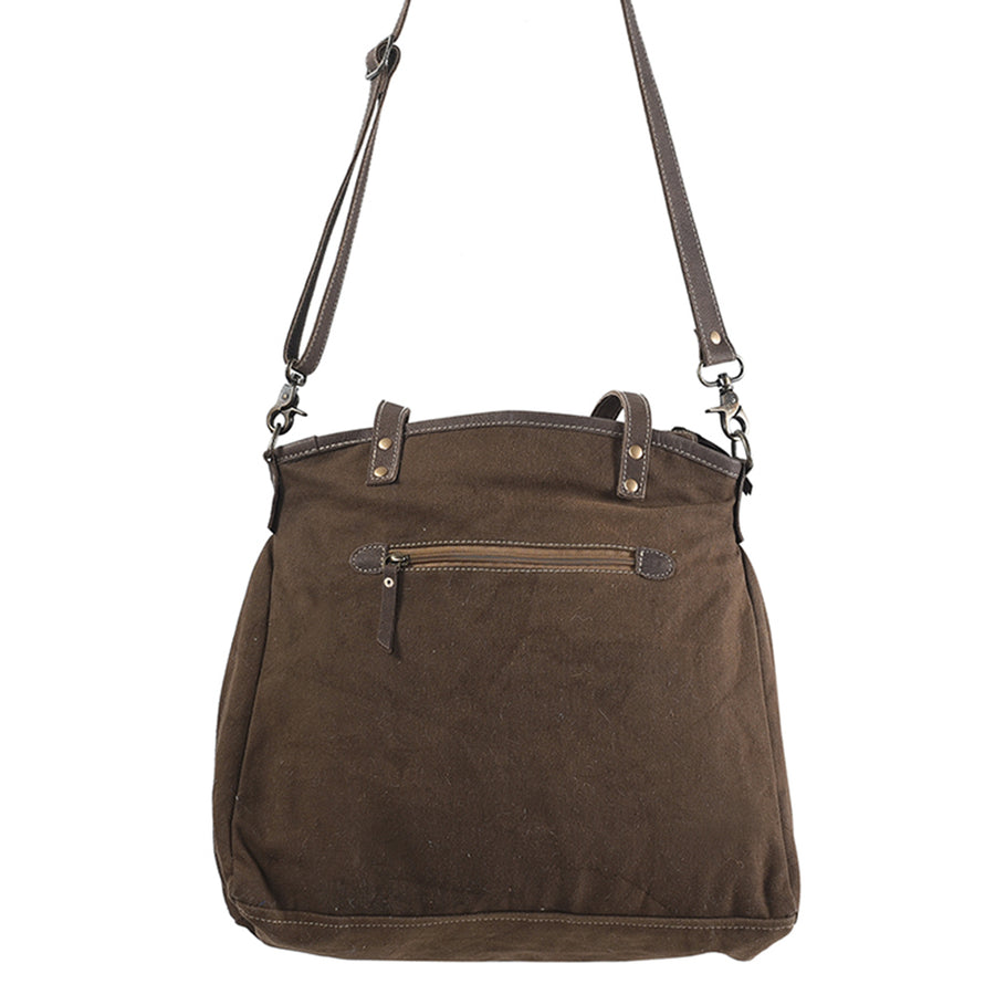 OHLAY KB251 TOTE Upcycled Wool Canvas Hair-on Genuine Leather women bag western handbag purse