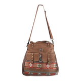 OHLAY KB272 TOTE Upcycled Wool Canvas Genuine Leather women bag western handbag purse