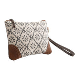 OHLAY WRISTLET Upcycled Wool Upcycled Canvas  Genuine Leather women bag western handbag purse