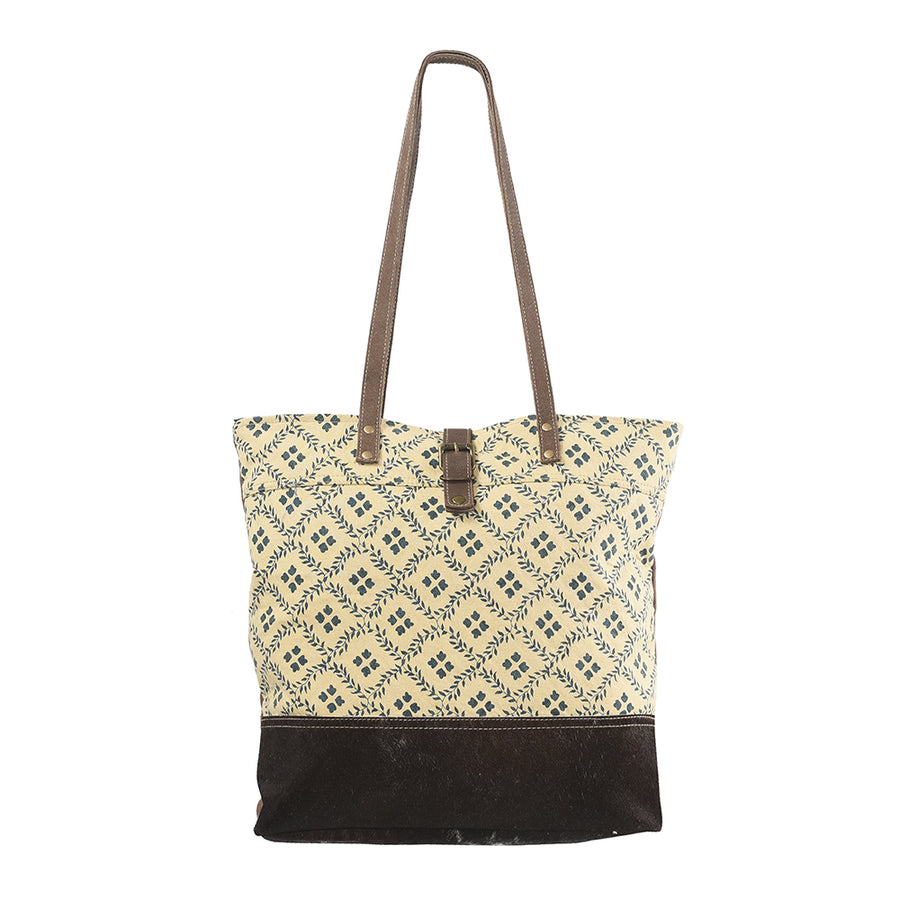 OHLAY KB286 TOTE Upcycled Wool Canvas Hair-on Genuine Leather women by Hilason – Cowboy and equestrian accessories