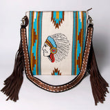 American Darling Messenger Saddle Blanket Genuine Leather women bag western handbag purse