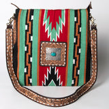 American Darling ADBGA268C Large Crossbody Hand Tooled Saddle Blanket Genuine Leather women bag western handbag purse