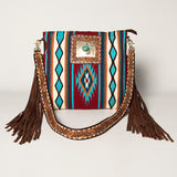 American Darling Large Crossbody Hand Tooled Saddle Blanket Genuine Leather Western Women Bag Handbag Purse | for Cute