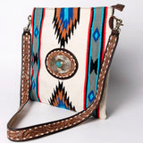 American Darling ADBGA274A Large Crossbody Hand Tooled Saddle Blanket Genuine Leather Women Bag Western Handbag Purse