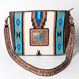 American Darling ADBGA276A Messenger Hand Tooled Saddle Blanket Genuine Leather Women Bag Western Handbag Purse