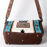 American Darling ADBGA276A Messenger Hand Tooled Saddle Blanket Genuine Leather Women Bag Western Handbag Purse