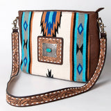 American Darling ADBGA276A Messenger Hand Tooled Saddle Blanket Genuine Leather Women Bag Western Handbag Purse