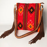 American Darling Large Crossbody Saddle Blanket Genuine Leather women bag western handbag purse