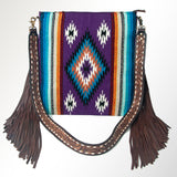 American Darling Large Crossbody Saddle Blanket Genuine Leather women bag western handbag purse