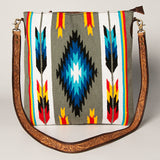 American Darling Large Crossbody Saddle Blanket Genuine Leather women bag western handbag purse