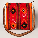 American Darling Large Crossbody Saddle Blanket Genuine Leather women bag western handbag purse