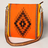 American Darling Large Crossbody Saddle Blanket Genuine Leather women bag western handbag purse