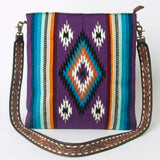 American Darling Large Crossbody Saddle Blanket Genuine Leather women bag western handbag purse