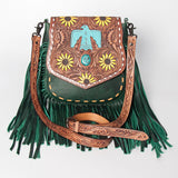 American Darling Messenger Hand Tooled Genuine Leather women bag western handbag purse