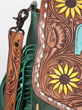 American Darling Messenger Hand Tooled Genuine Leather Western Women Bag Handbag Purse | Cute Messenger Bag | Leather Messenger Bag | Messenger Purse