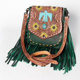 American Darling Messenger Hand Tooled Genuine Leather women bag western handbag purse