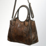 Never Mind Nmbgm127A Tote Vintage Handmade Genuine Cowhide Leather Women Bag Western Handbag Purse