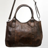 Never Mind Nmbgm127A Tote Vintage Handmade Genuine Cowhide Leather Women Bag Western Handbag Purse