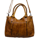 Never Mind Nmbgm127B Tote Vintage Handmade Genuine Cowhide Leather Women Bag Western Handbag Purse