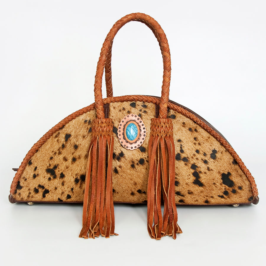 American Darling Taco Hair on Genuine Leather Western Women Bag Handbag Purse | Travel Bags College Casual