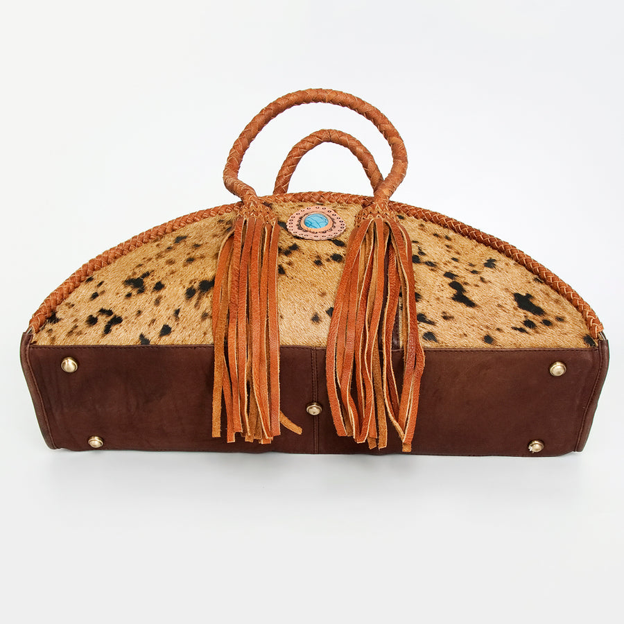 American Darling Taco Hair on Genuine Leather Western Women Bag Handbag Purse | Travel Bags College Casual