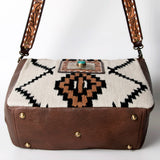 American Darling Messenger Saddle Blanket Genuine Leather Women Bag Western Handbag Purse