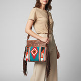 American Darling Signature Crossbody Hand Tooled Saddle Blanket Genuine Leather women bag western handbag purse