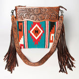 American Darling Signature Crossbody Hand Tooled Saddle Blanket Genuine Leather women bag western handbag purse