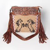 American Darling Signature Crossbody Hand Tooled Saddle Blanket Genuine Leather Women Bag Western Handbag Purse