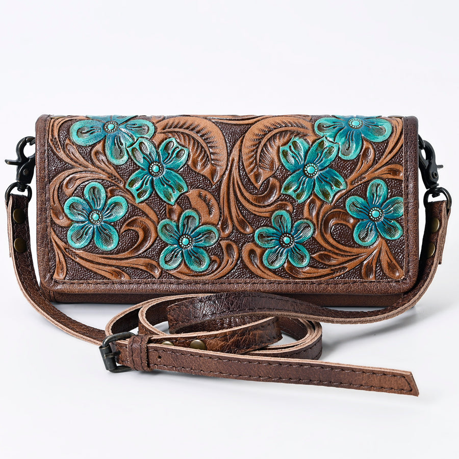 American Darling Wallet for Women, Hair-On Cowhide, Genuine Western Leather, Well-Compartmentalized Clutch with YKK Zipper