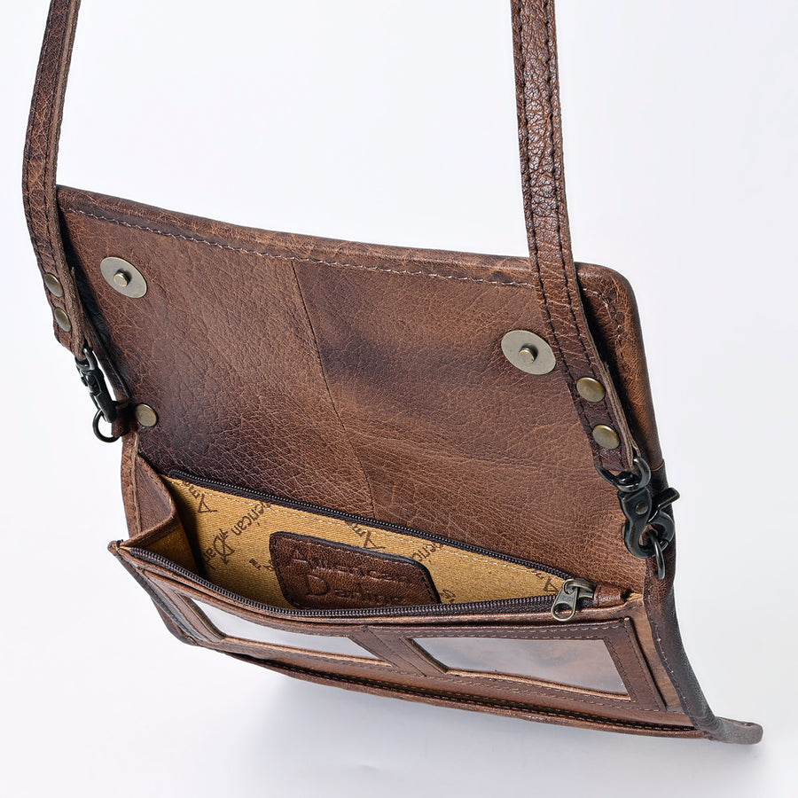 American Darling Wallet for Women, Hair-On Cowhide, Genuine Western Leather, Well-Compartmentalized Clutch with YKK Zipper