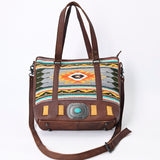 American Darling Saddle Blanket Genuine Leather Women Bag Western Handbag Purse