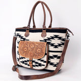 American Darling Tote Hand Tooled Saddle Blanket Genuine Leather women bag western handbag purse