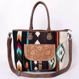 American Darling Tote Hand Tooled Saddle Blanket Genuine Leather women bag western handbag purse