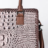 American Darling Crocodile Embossed Genuine Leather Women Bag Western Handbag Purse