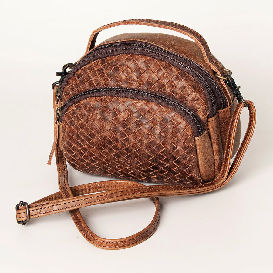 American Darling Handcrafted Woven Leather Western Cross body Bag - Uhorse