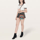 American Darling Cross Body Hair on Genuine Leather Western Women Bag | Black Handbag Purse Crossbody for Cute