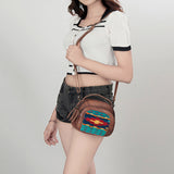 American Darling Cross Body Hair on Genuine Leather Western Women Bag | Black Handbag Purse Crossbody for Cute