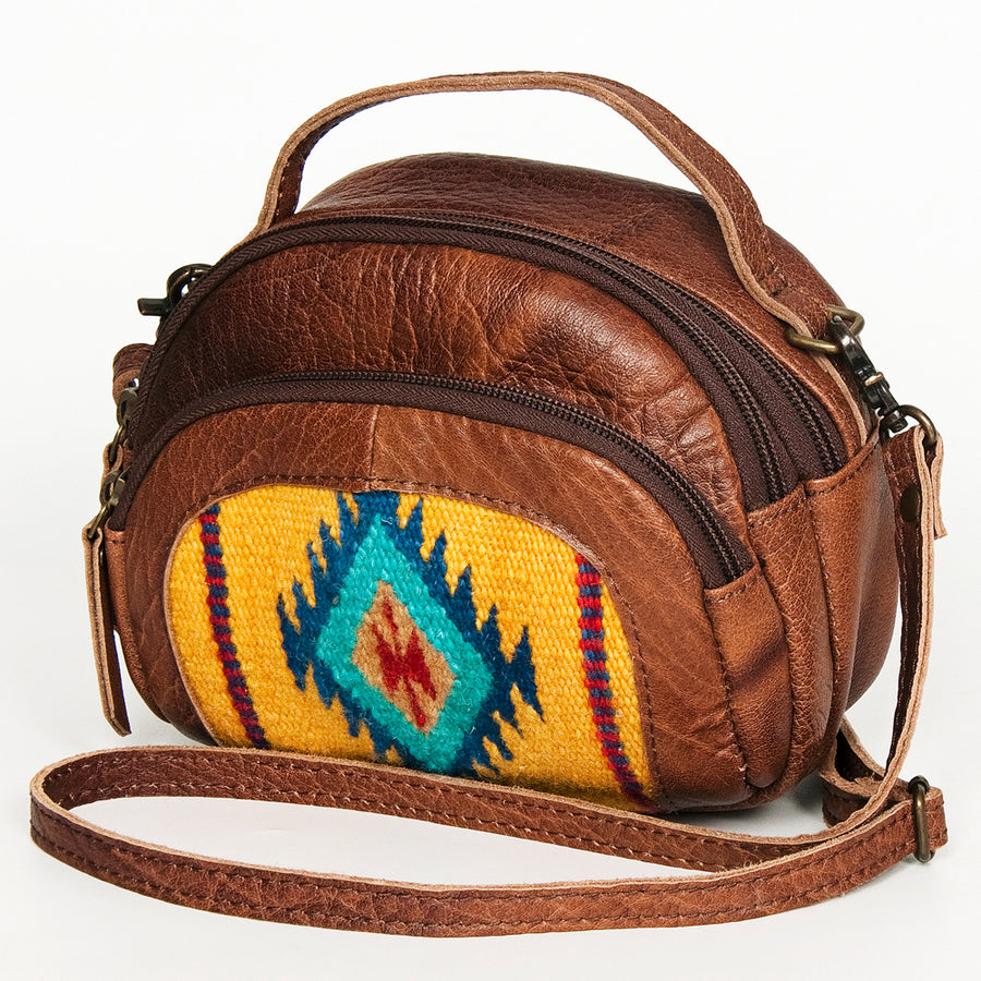 American Darling Handcrafted Woven Leather Western Cross body Bag - Uhorse